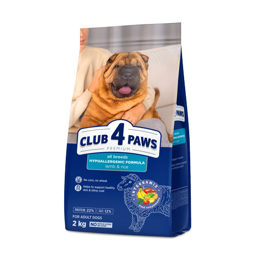 club 4 paws dry food with lamb for dog 2k