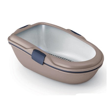 Stefanplast brown Pet Litter Tray with Rim (58x39x18.5cm)