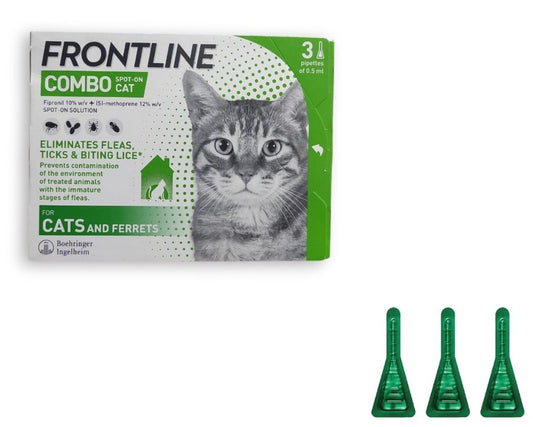 Frontline Combo Flea  Tick & Lice Spot-On Solution for Cats & Ferrets 0.5 ml