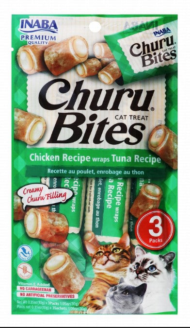 Inaba Churu Bites Cat Treats with Chicken & Tuna