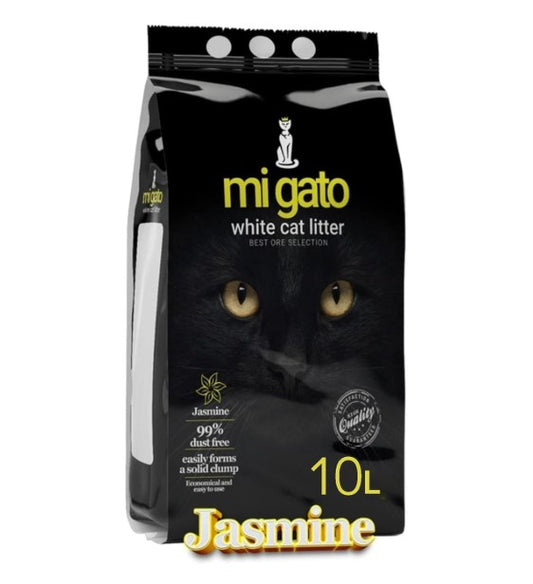 Mi Gato White Clumping Cat Litter Jasmine Scent10 kg