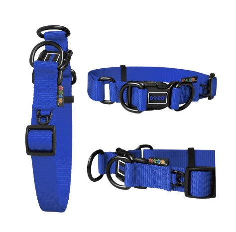 DOCO Signature XL Blue Nylon Dog Collar (52-75x3.8cm)