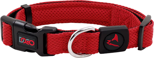 DOCO Athletica XL Red Mesh Dog Collar (51-78x3.8cm)