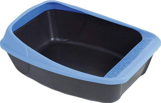 virgo Black & Blue Cat Litter Tray (50x35x15cm)1 pcs