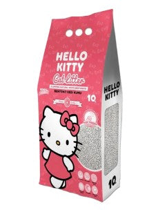 Hello Kitty White Bentonite Clumping Cat Litter Baby Powder Scent10 L