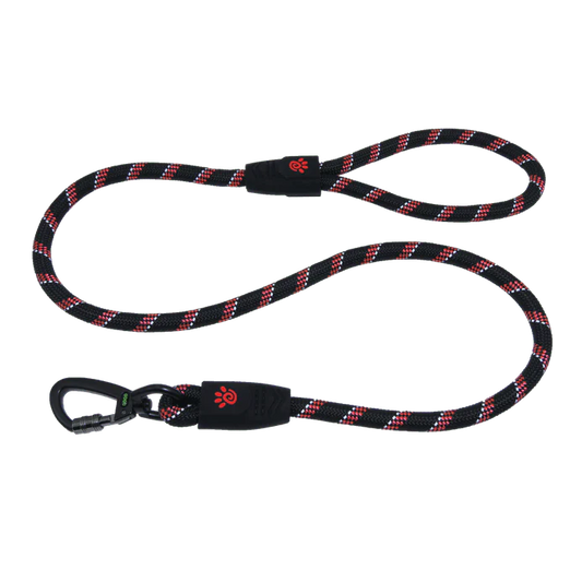 DOCO dog Leash large reflective red & black (150x1.3cm)