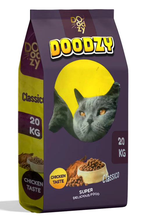 Doodzy Classico Dry Cat Food Chicken Flavor 20k