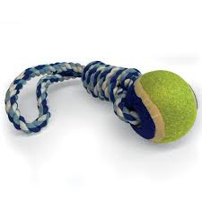 SAVANA DOG TOY BALL WITH ROPE