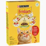 Purina Friskies Dry Food with beef  for Adult Cats 300 gr
