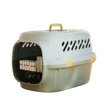 Naomi Light Blue & Light Green Pet Carrier Crate (49x42x37cm)