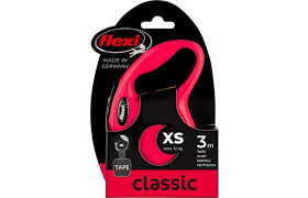 Flexi Classic xsmall red 3m Retractable Tape Leash for Dogs (Up to 12kg)