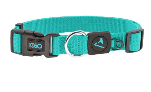 Doco XS turquoise Nylon Dog Collar (21-30x1cm)