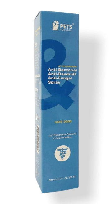 Pets Republic Anti-Bacterial  Anti-Dandruff & Anti-Fungal Pet Spray250 ml