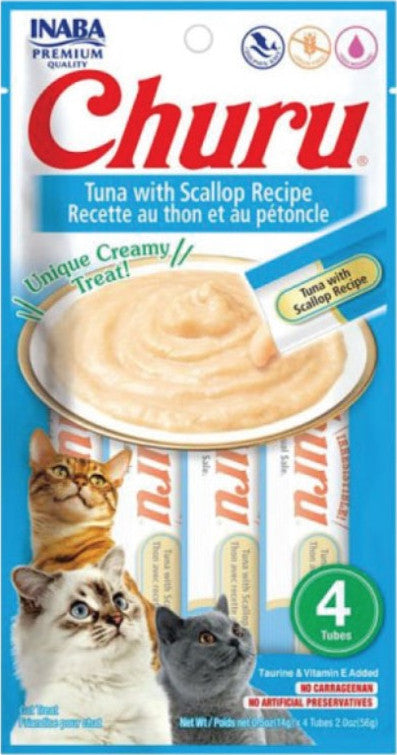 Inaba Churu Cat Treats with Tuna & Scallop