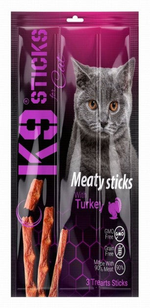 K9 Meaty Sticks Cat Treats with Turkey