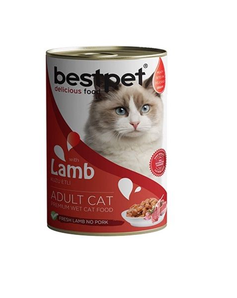 Bestpet Wet Food Chunks with Lamb in Gravy for Adult Cats 400gm