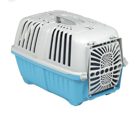 Pratiko Blue Pet Carrier Crate (48x32x35cm)1 pcs