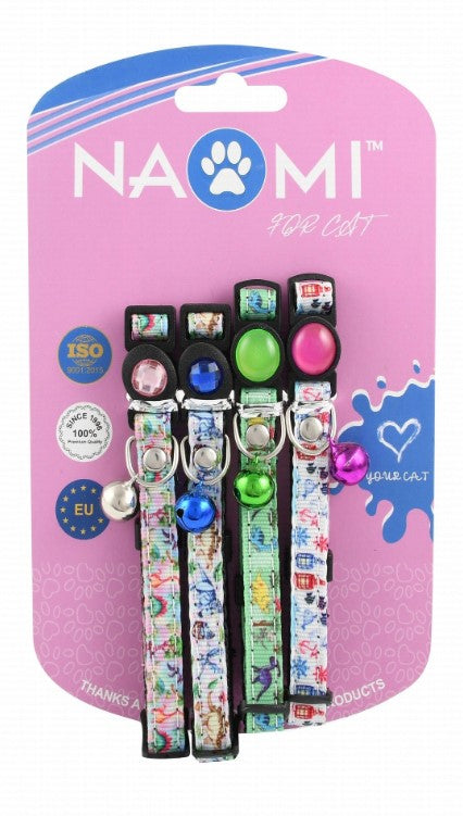Naomi Assorted Cat Collars with Bells