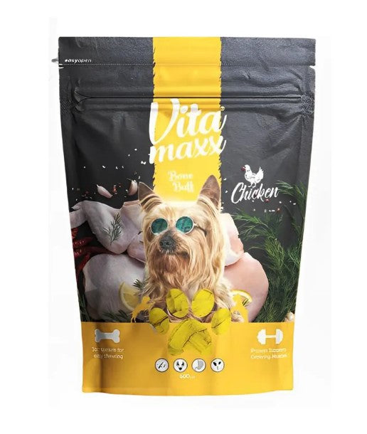 Vita Maxx Bone Buff Dog Treats with Chicken