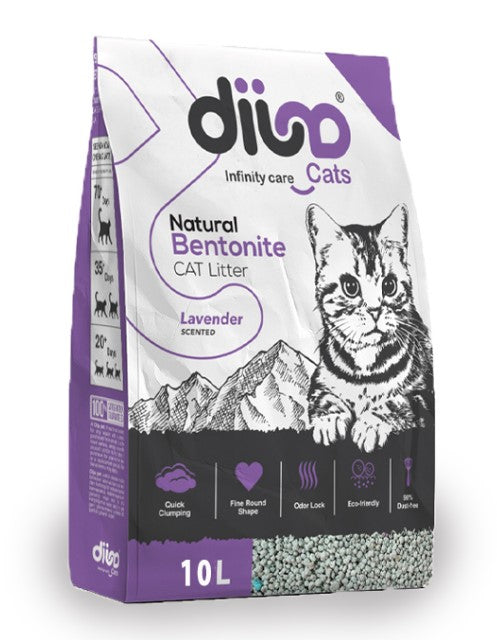 Dija Eco-Friendly Natural Bentonite Clumping Litter Lavender Scent 10L