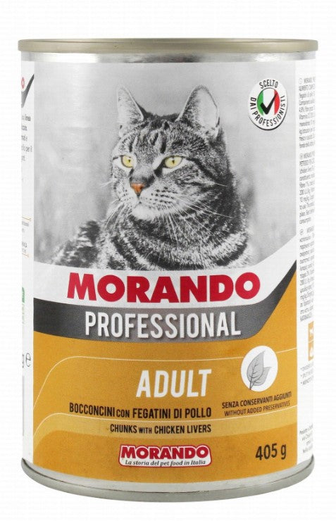Morando Professional Wet Food Pate with CHICKEN LIVER for Adult Cats 400gm