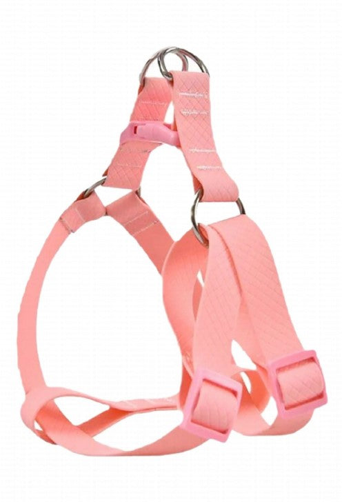 naomi small light pink silicone dog harness 25*40