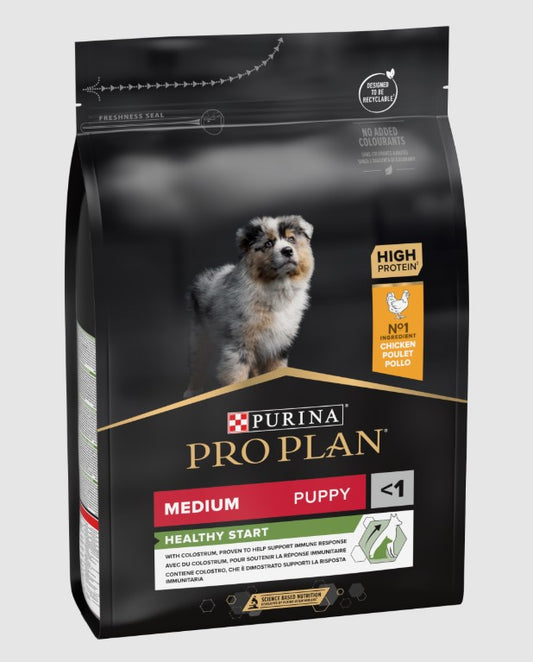 Purina Pro Plan Opti Start Dry Food with Chicken for Medium Breed Puppies 12kg