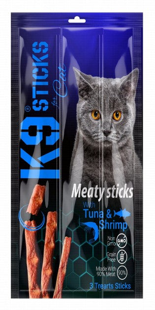 K9 Meaty Sticks Cat Treats with Tuna & Shrimp
