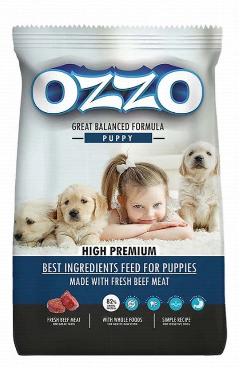 Ozzo Dry Food with Beef for Sensitive Puppies 4kg