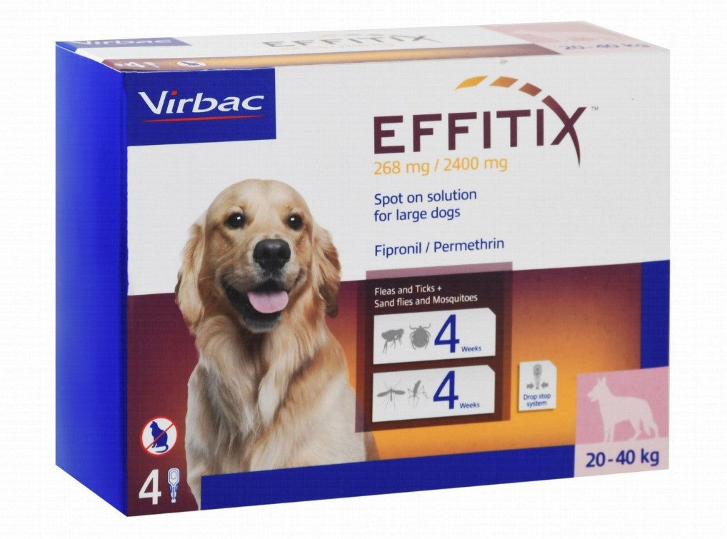 Virbac Effitix Spot On Flea Solution for Large Dogs (20-40kg)