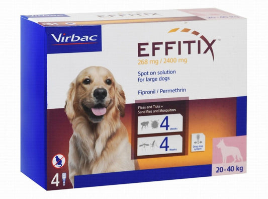 Virbac Effitix Spot On Flea Solution for Large Dogs (20-40kg)