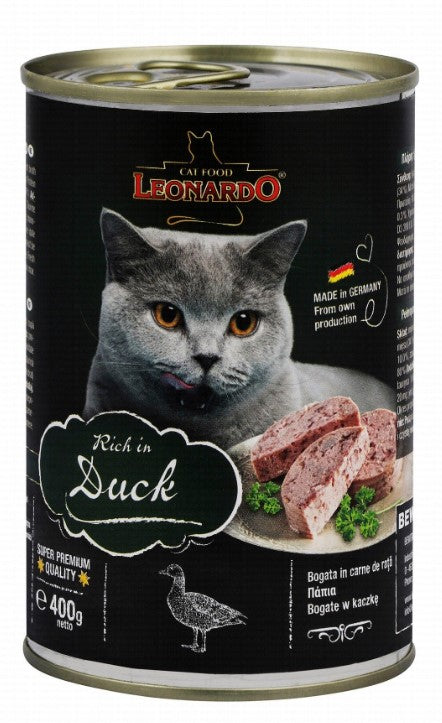 Leonardo Wet Food with Duck for Adult Cats (3-5kg)400 gr