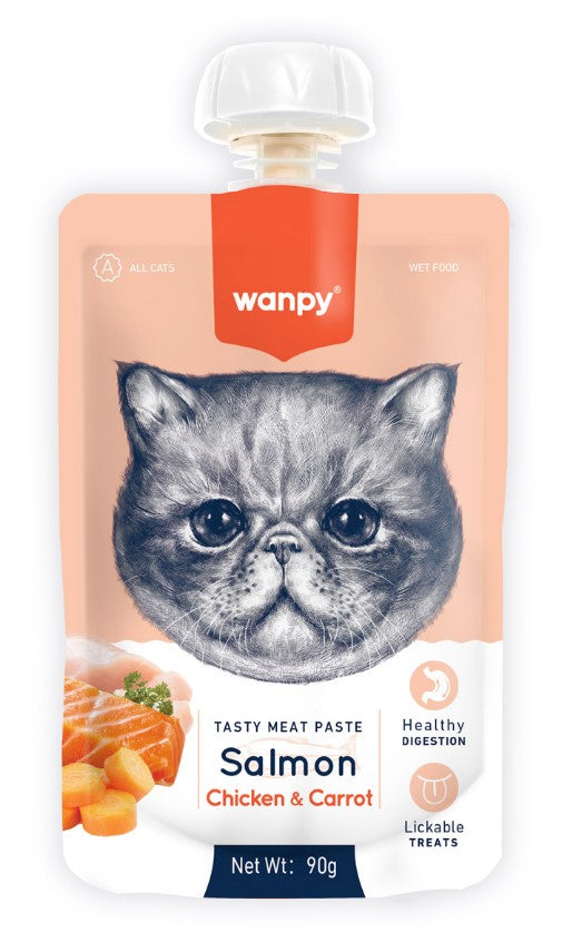 Wanpy Cat Treat Paste with Seafood Chicken  Carrot