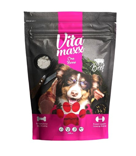 Vita Maxx Chew Bone Dog Treats with Beef