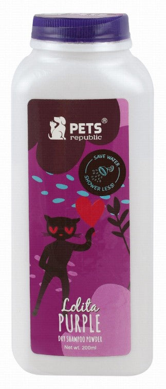 Pets Republic Lolita Purple Pet Shampoo Powder 200 gr