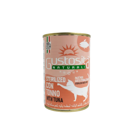 Gustosita wet pate with tuna for sterilized cats 400g