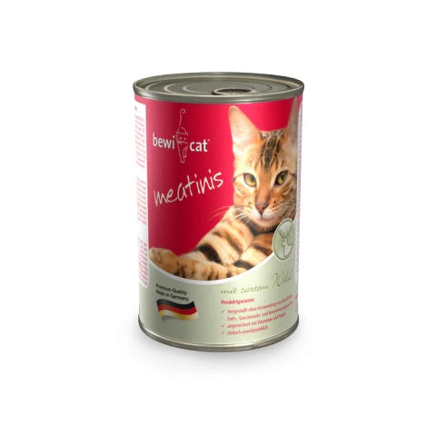 Bewi Cat Meatinis Wet Food with Deer 400gm