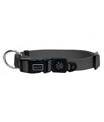 DOCO dog collar xsmall Nylon o-ring gray (21-30x1cm)