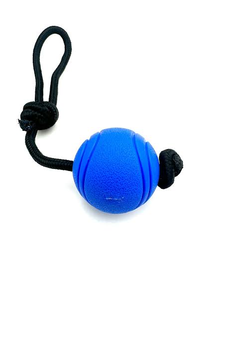 small ball with black rope