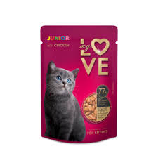 my love wet food with chicken for kitten 85g