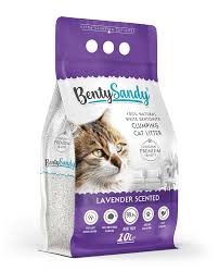 Benty Sandy Clumping Cat Litter Lavender Scent 10L