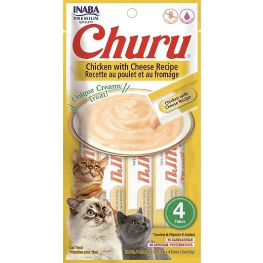 Inaba Churu Creamy Cat Treats with Chicken & Cheese