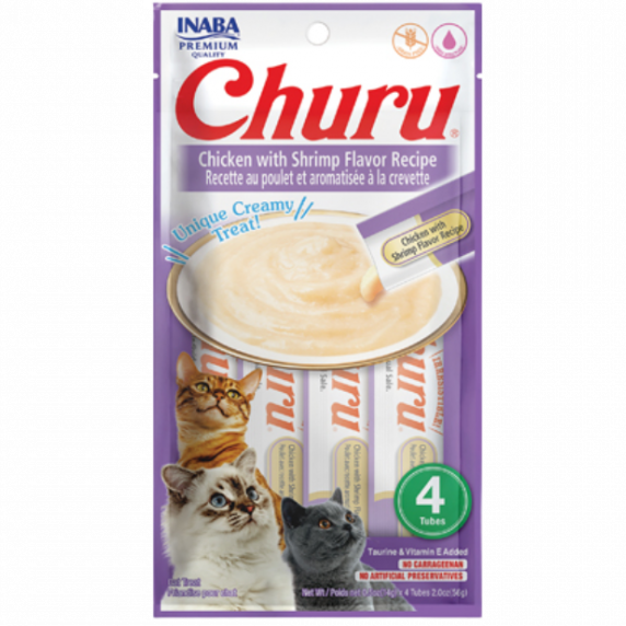 Inaba Churu Creamy Cat Treats Shrimp & Chicken