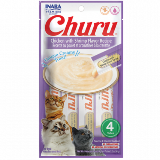 Inaba Churu Creamy Cat Treats Shrimp & Chicken
