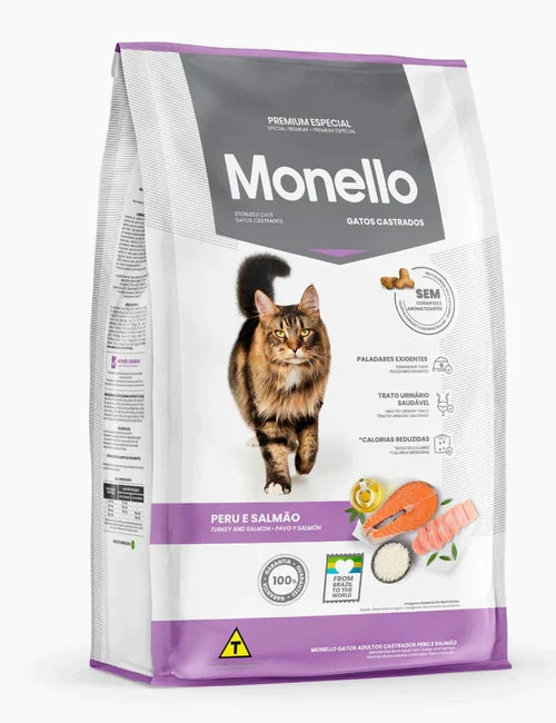 Monello dry food with turkey & salmon for cat 10k