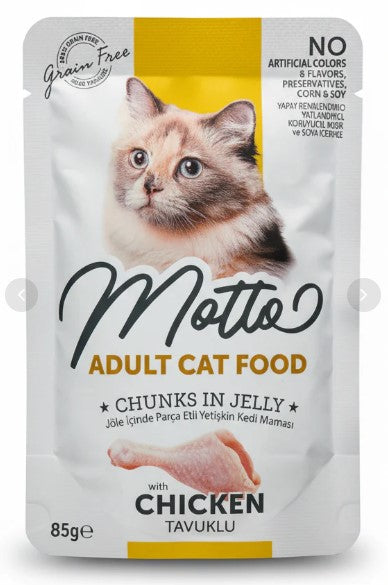 motto wet food for adult cat with chicken 85g