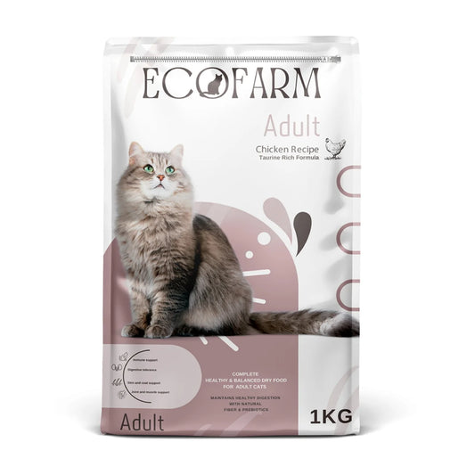 Ecofarm Dry Food with Chicken for Adult Cats 1k