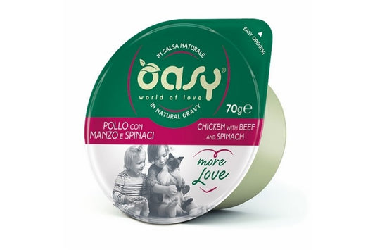 Oasy Wet Food for Adult Cats chicken with beef 70 g