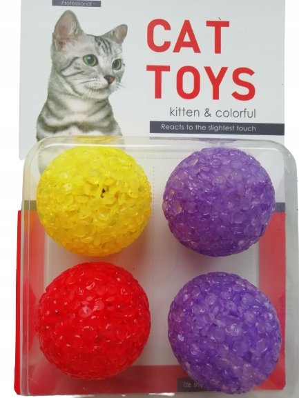 Nunbell cat toy pack 4 mix balls