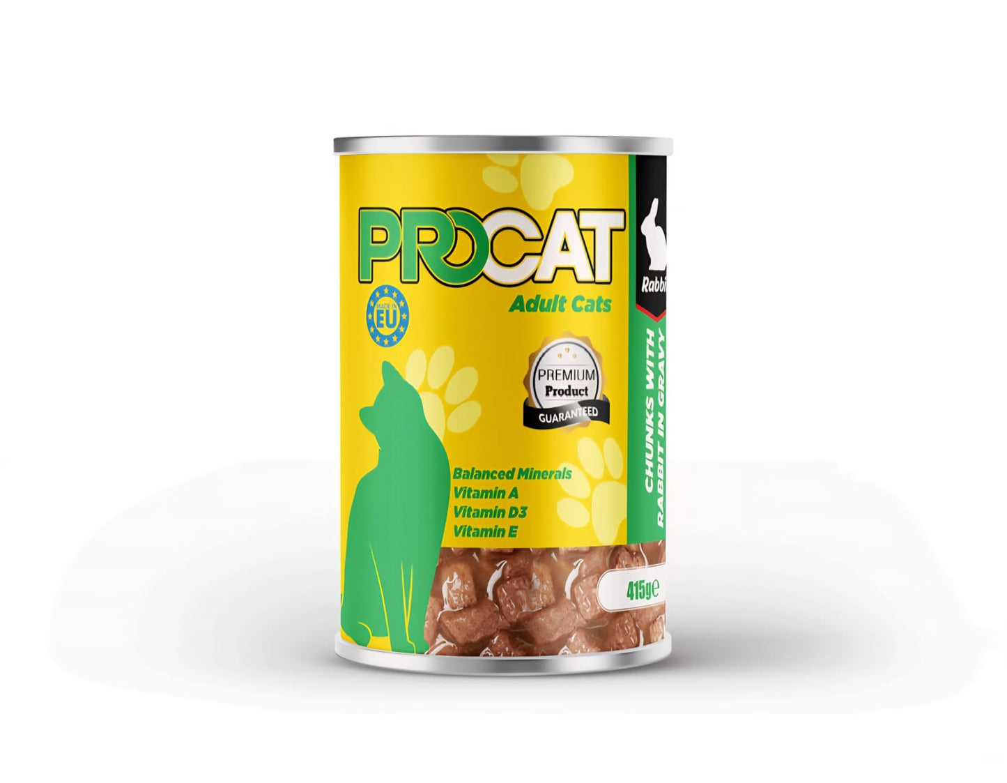 Procat wet food chunks with rabbit for adult cat